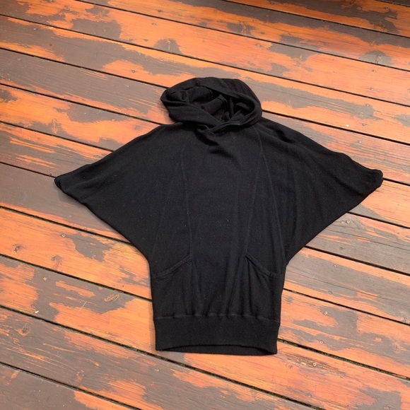 Alice+Olivia Cashmere/Wool Hooded  Top - Picture 6 of 8